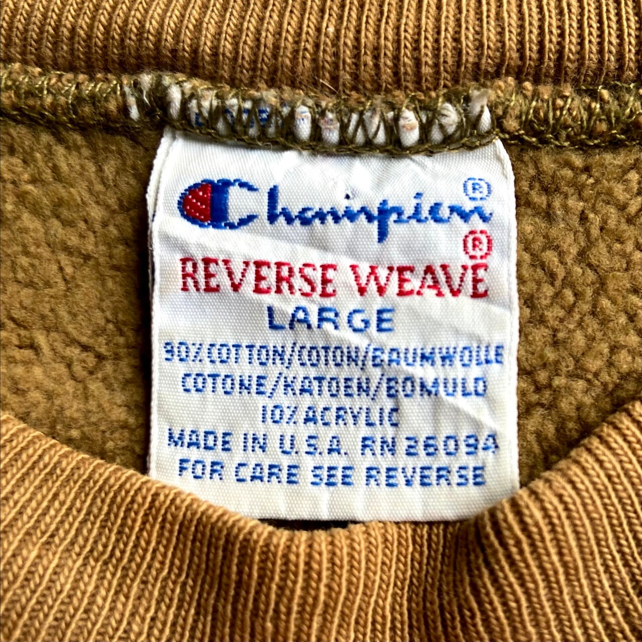 雰囲気系 90年代 チャンピオン Champion リバースウィーブ 刺繍タグU.S.NAVY カットオフ スウェットシャツ トレーナー USA製 メンズM ヴィンテージ /evb002559