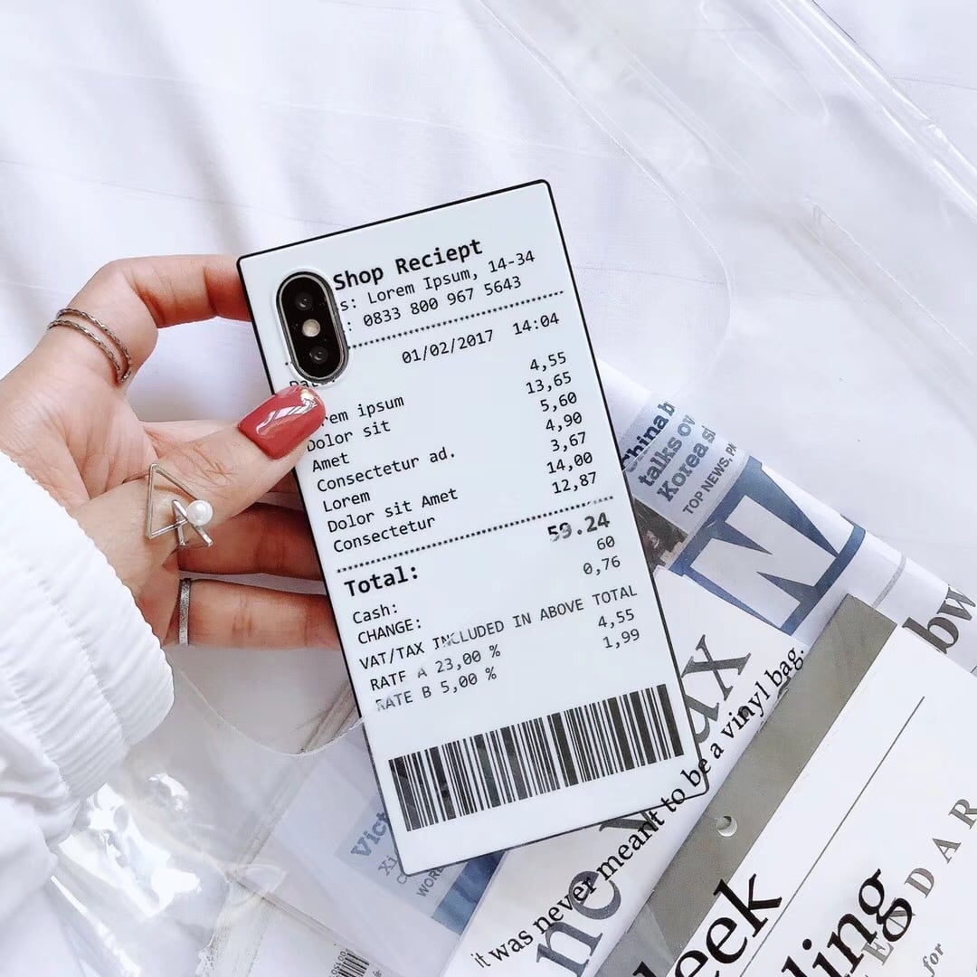 レシート iPhone スマホケース iPhoneケース