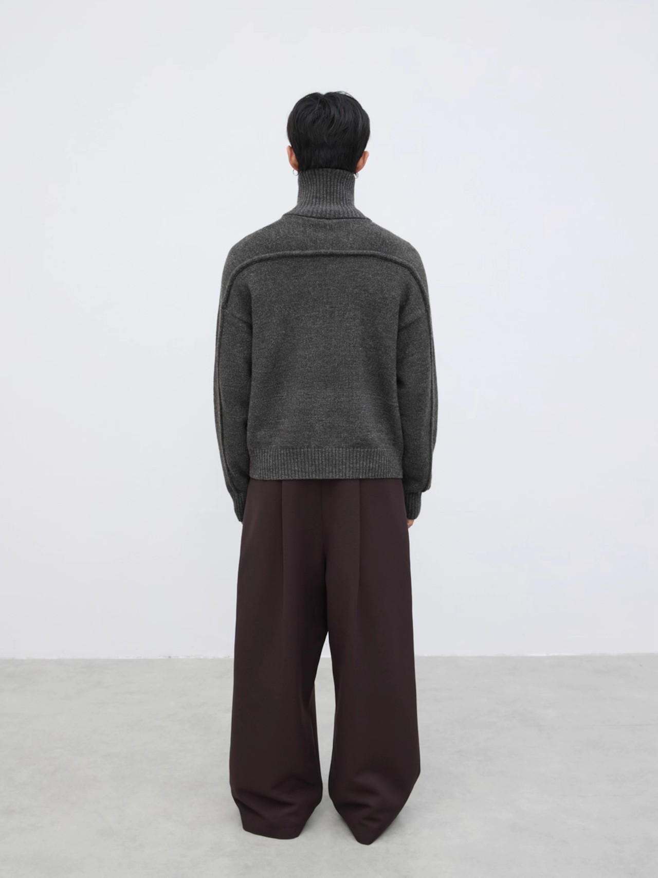 Yausye 02 Merino Wool High Neck Sweater