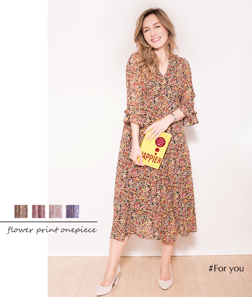【再入荷】小花柄の鮮やかワンピース_e0052003014