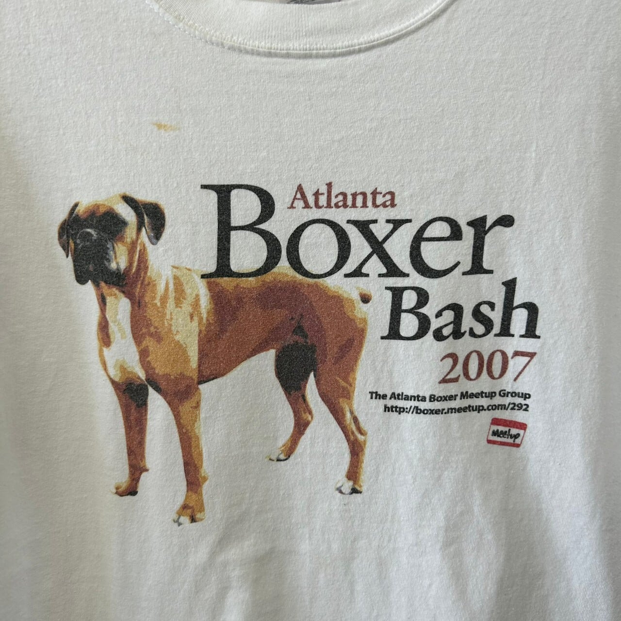 s 古着 Boxer ボクサー ドッグ 犬 プリント Tシャツ