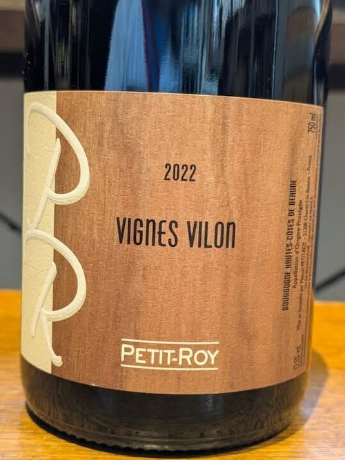 2022 BOURGOGNE HAUTES COTES DE BEAUNE ROUGE VIGNE VILON / PETIT ROY【フランス・ブルゴーニュ】