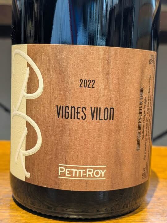2022 BOURGOGNE HAUTES COTES DE BEAUNE ROUGE VIGNE VILON / PETIT ROY【フランス・ブルゴーニュ】