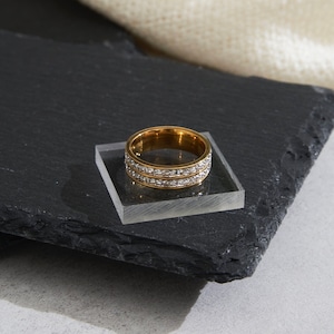 316L ( サージカルステンレス ) Eternity ring【GOLD】#r52