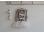 韓国子供服 / 26winter / puella FLO / ポニーベスト / キッズ / 冬服 *90~140*