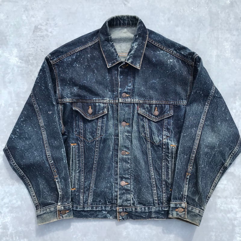 80's Levi's リーバイス 70507-0229 デニムジャケット ドットブリーチ