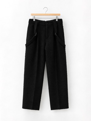 SEEALL SUSPENDER PANTS BLACK X BLACK SAU61 PT184