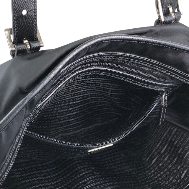 PRADA プラダ トートバッグ ブラック トライアングルロゴ ナイロン A4 vintage ヴィンテージ オールド ivus2k