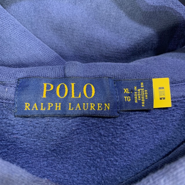 ラルフローレン POLOロゴスウェットパーカー ポニーマーク ネイビー XL