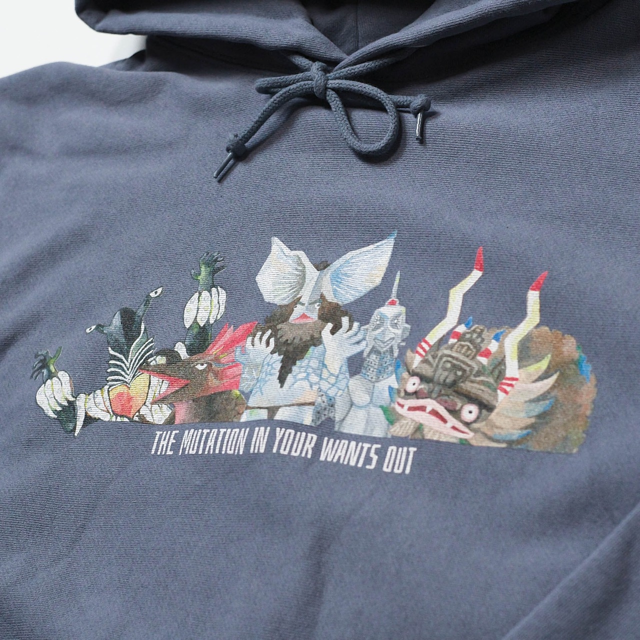 SEVEN  Bleed KAIJU Hoodie feat.ヤギエツコ【Stone Blue】