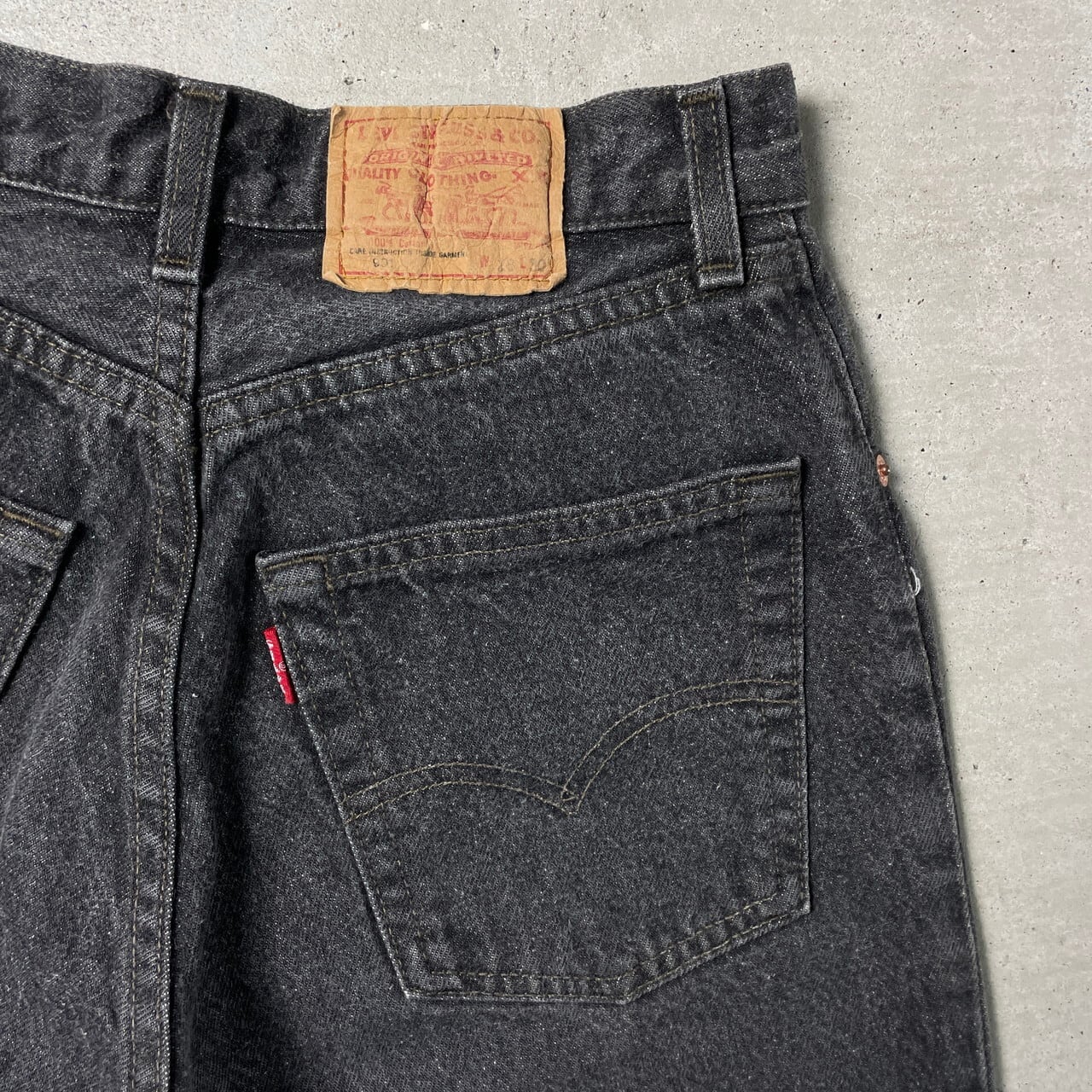 levis デニムパンツ 518 ブラック フランス製 90s ユーロリーバイス