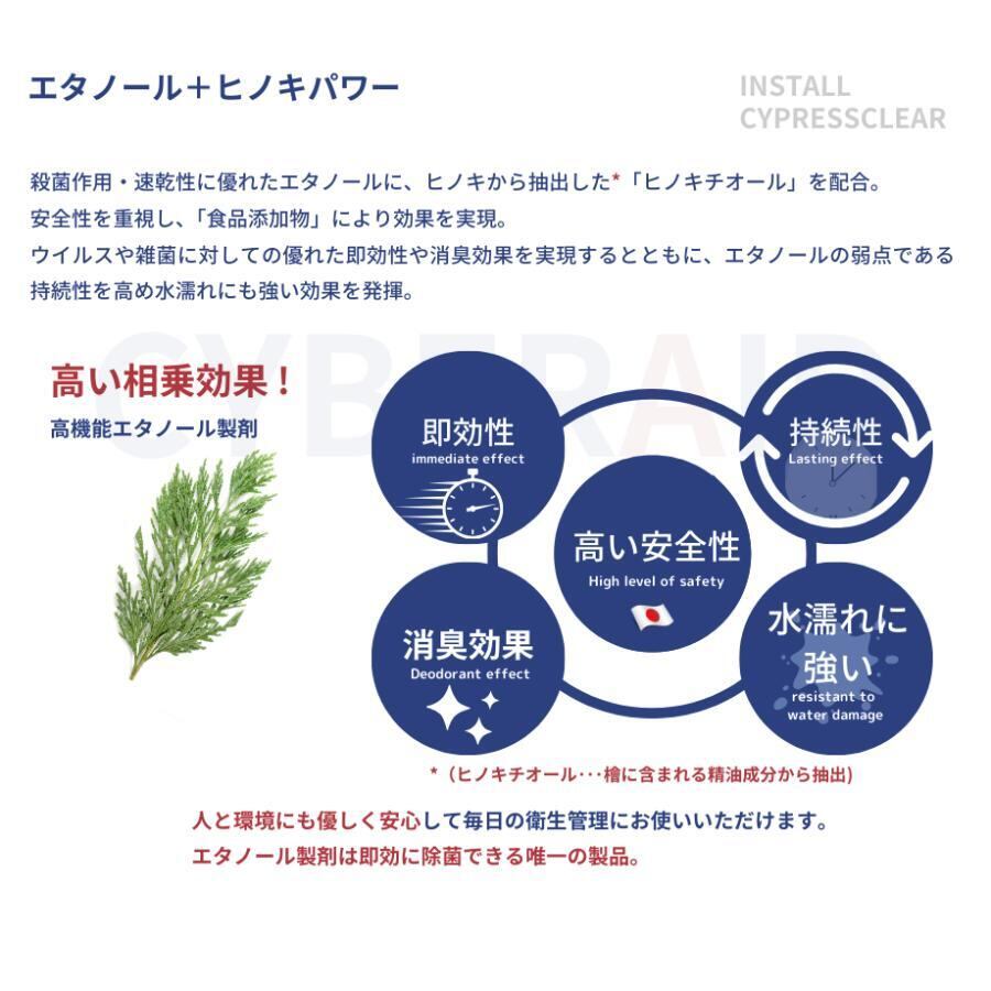 サイプレスクリア 5L 1本（専用コック付き）＋専用スプレー 1本 | CA-78
