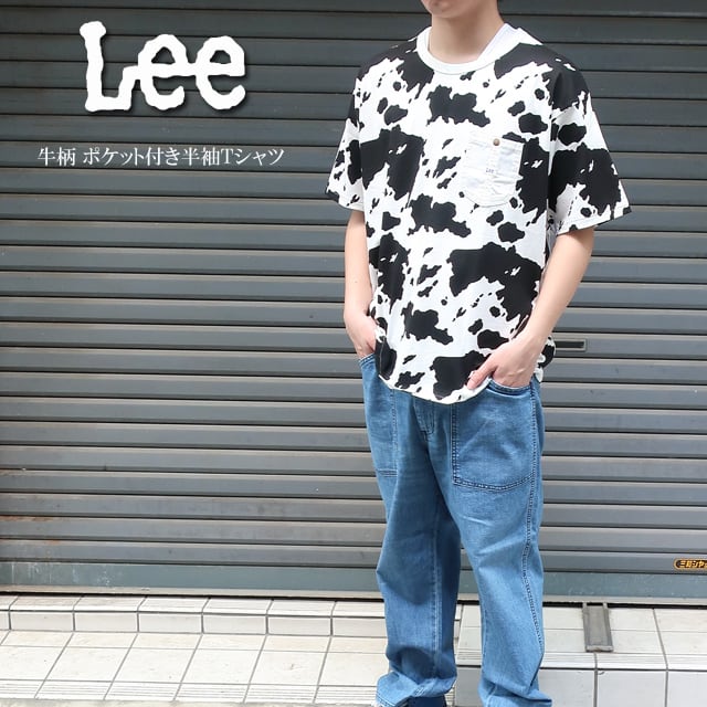 【ネコポス1点まで発送対応】lee リー ポケット付き半袖 tシャツ 牛