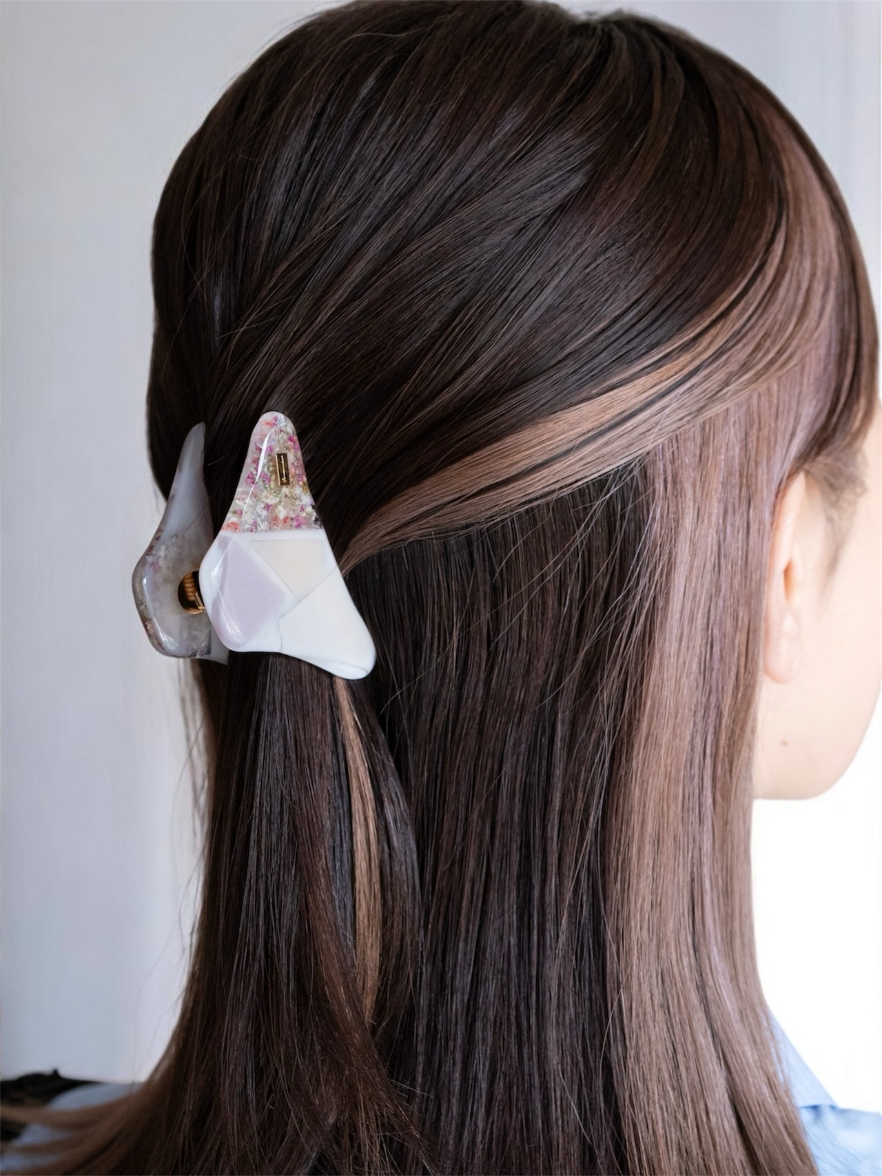 （バンスクリップ）puzzle  / パープルピンク