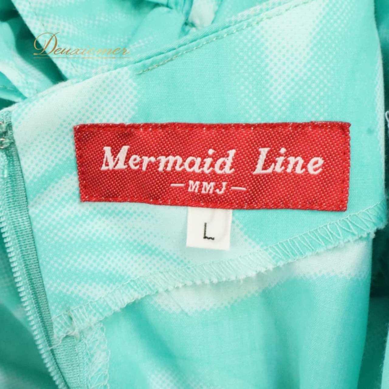 フラダンス 衣装 MermaidLine MMJ マーメイドライン エムエムジェイ ワンピース ドレス グリーン系 ハイビスカス柄 モンステラ柄 プルメリア柄 花柄 植物柄 ハワイアンプリント ハワアイン アロハ フラ ダンス レッスン 練習 ブルー系 ホワイト系 フリル袖 フレアスカート 華やか 鮮やか かわいい おしゃれ さわやか