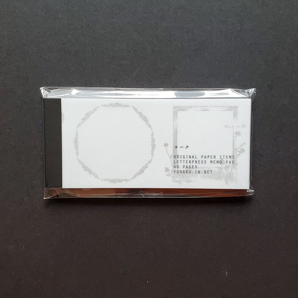 ヨハク 活版のチケット風メモ collection bronze M-147 | hacohalu 紙