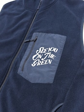 SEE YOU SMALL FLEECE VEST NAVY