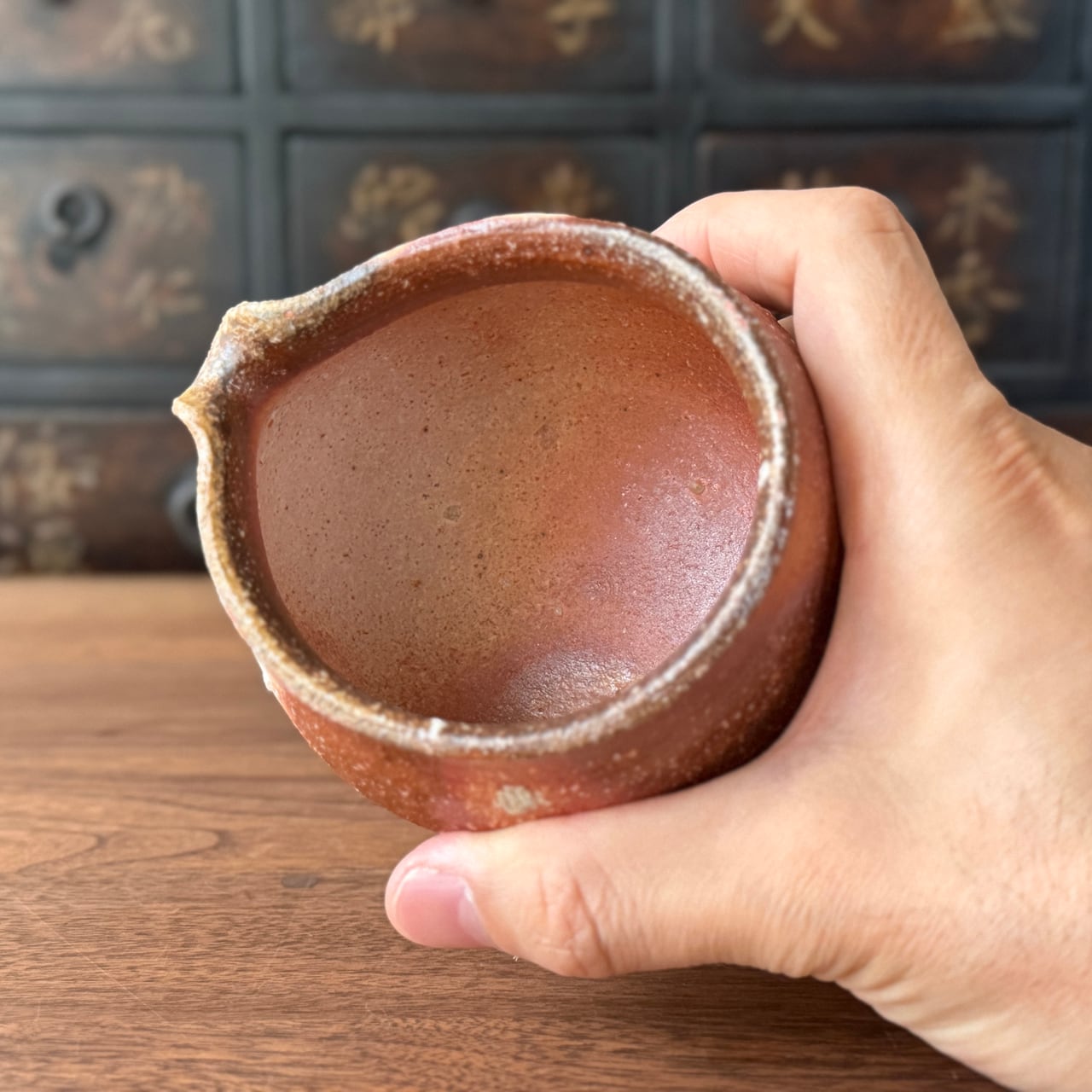 Bamiki　迫能弘　【信楽焼】　片口　酒器　共箱　陶歴つき　抜群の上り 迫能弘【信楽炎色 片口注器 No,2 】よし工房 信楽焼 | にっこう生活館