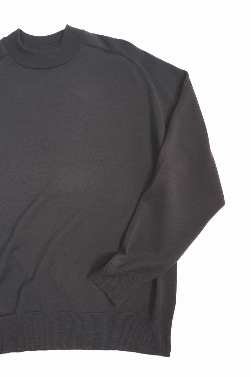 Worsted Merino Mock Neck P/O