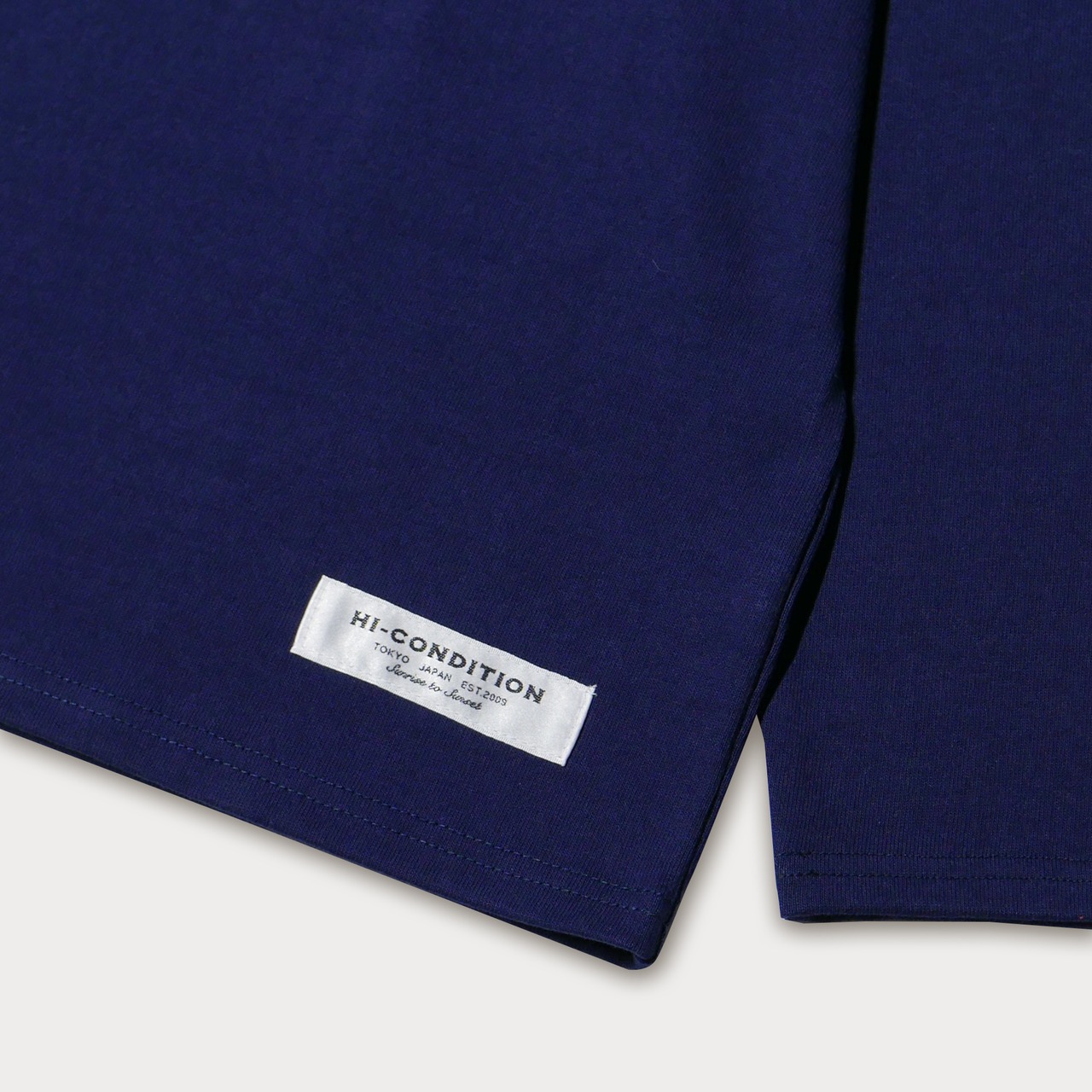 ( NAVY )OPEN END BOATNECK LONG SLEEVE SHIRT