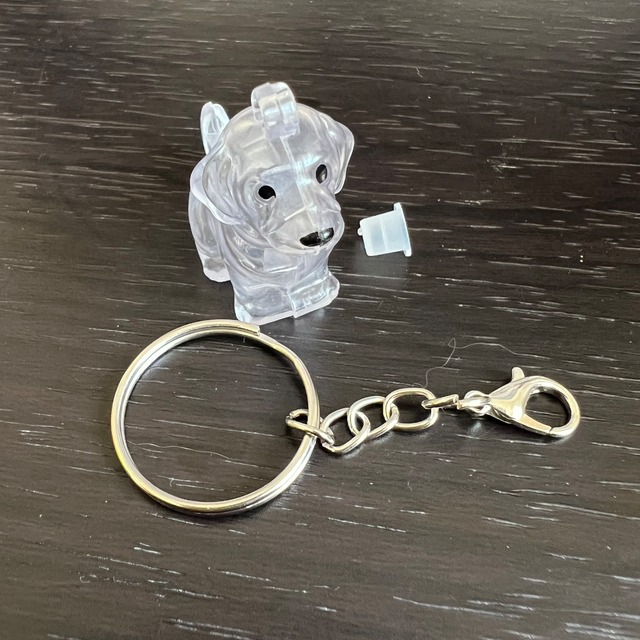 犬のキーホルダー ゴールデンレトリバー 犬の思い出 犬の毛