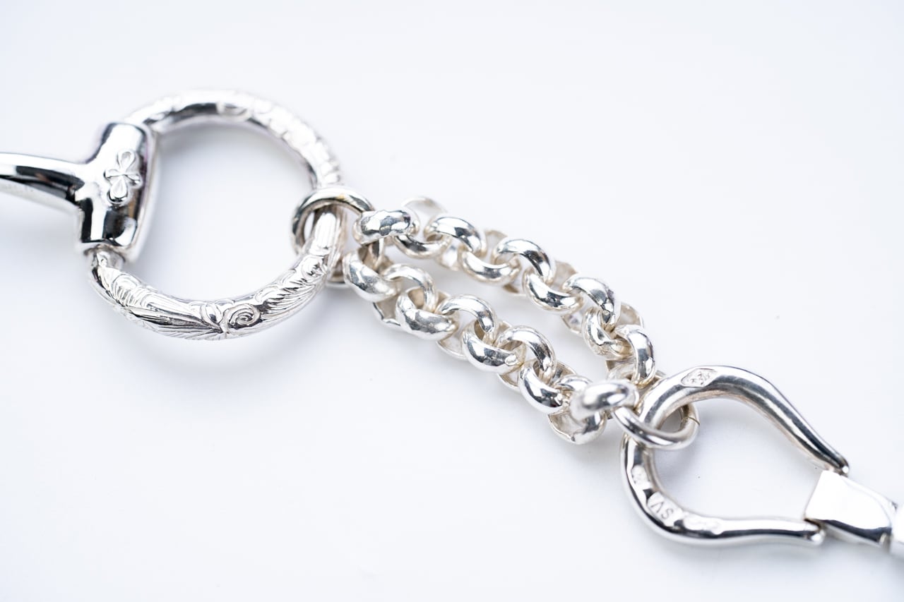 wakanページです。 BN-082 Horse bit bracelet (L) | WAKAN SILVER SMITH online store