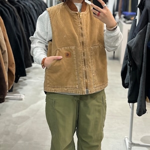 Carhartt used duck vest SIZE:L