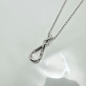 OPEN TEARDROP BALL CHAIN NECKLACE / オープンティアドロップボールチェーンネックレス