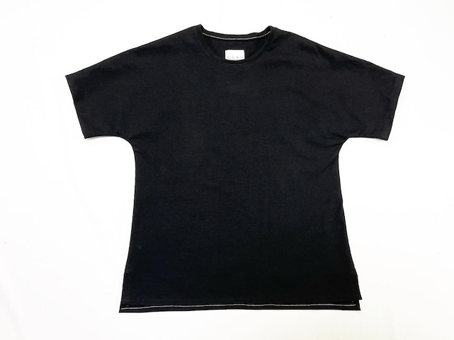 21SS デラヴェリネン半袖Tシャツ / Cotton delave linen half sleeve T-shirts / solid