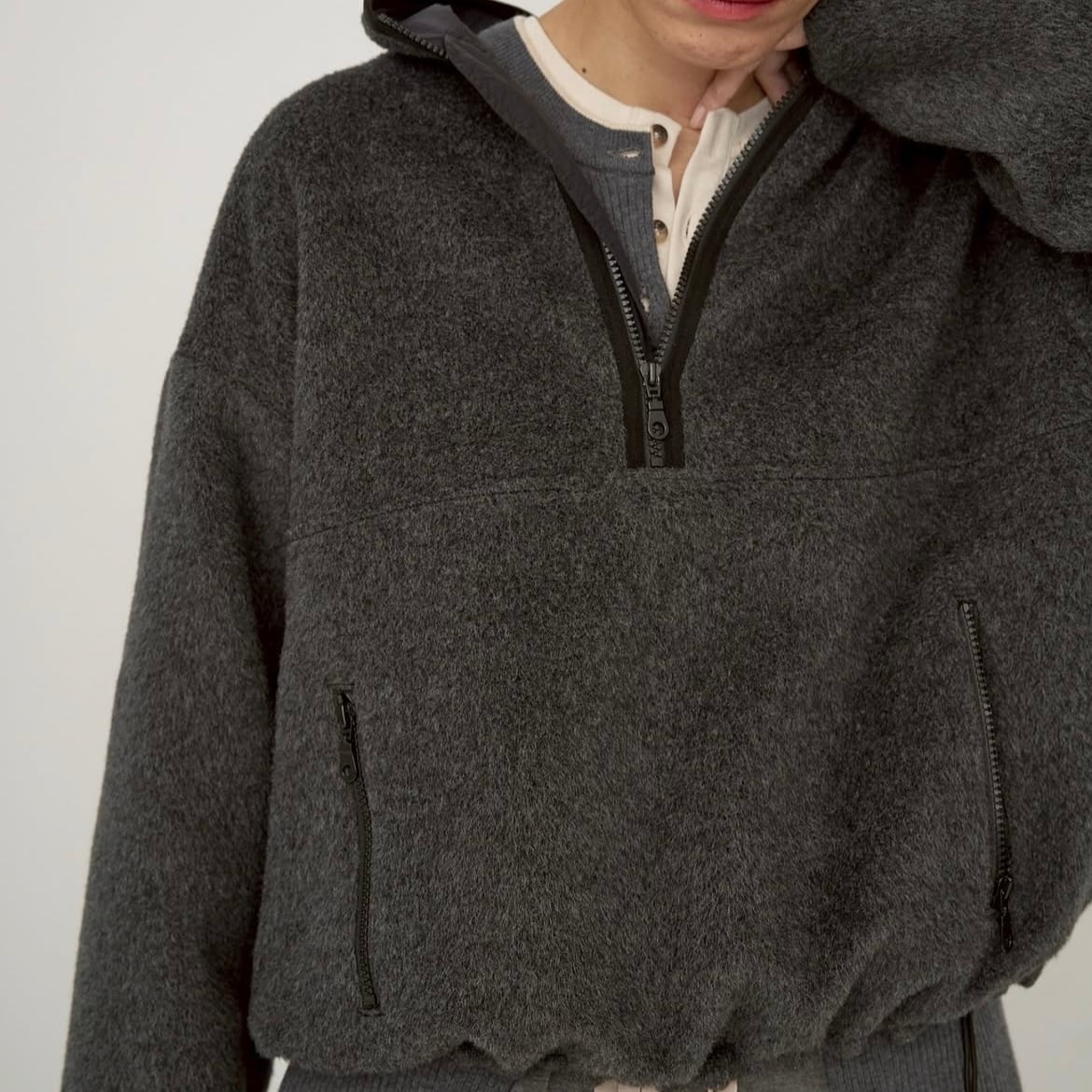 予約商品】YENN/シャギーハーフジップジャケット | 20ーtwentyー 予約商品】YENN/シャギーハーフジップジャケット | 20ーtwentyー