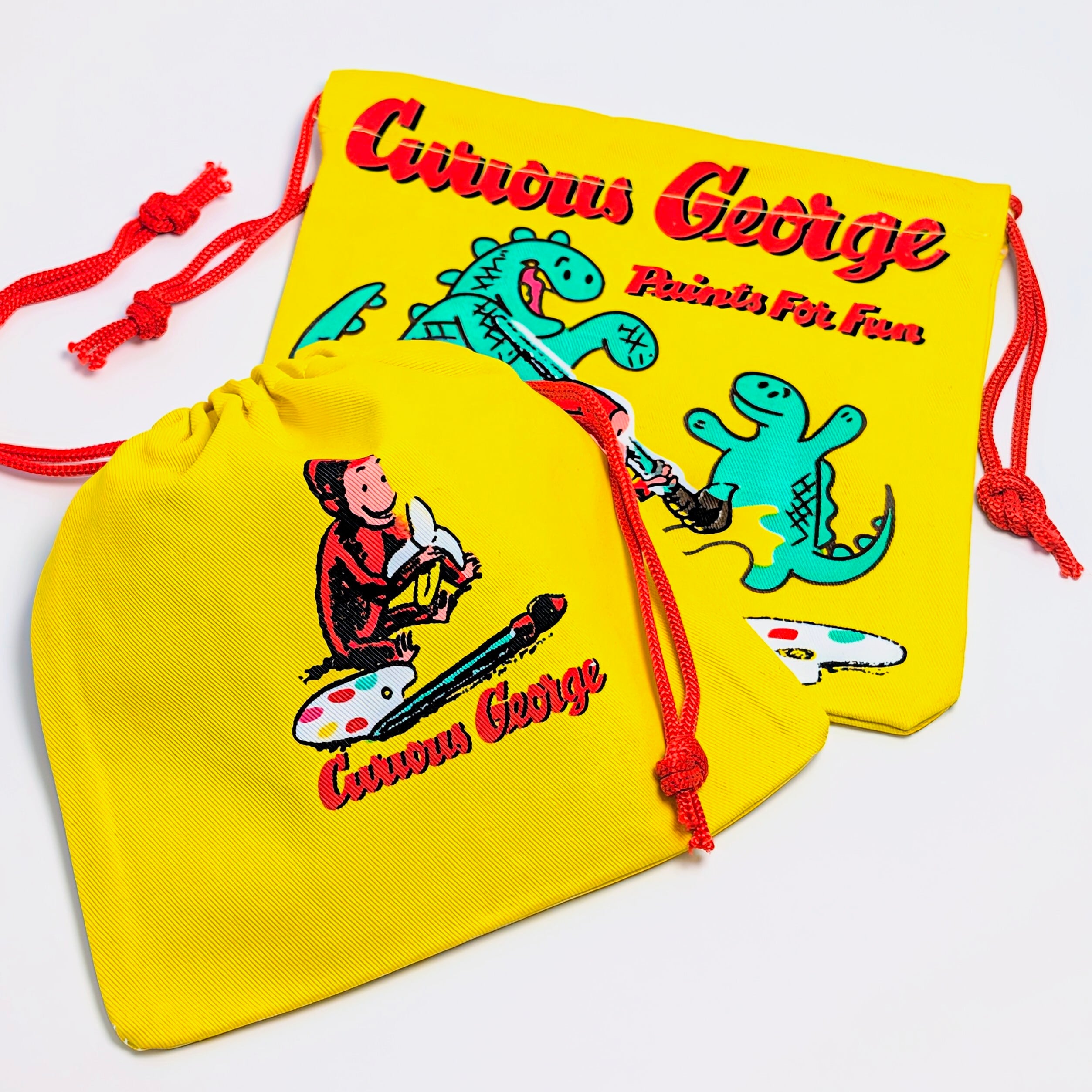 ✨️可愛すぎて何枚も欲しい♡✨️アメリカンキャラクターPURSE【 Curious George(おさるのジョージ)】巾着袋 〚アメリカン雑貨 アメトイ〛