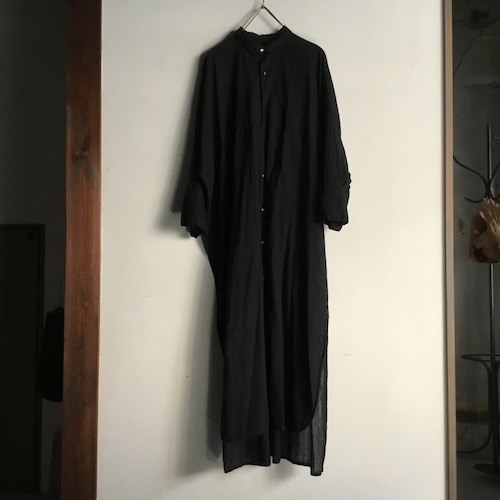 quitan／キタン　C KHADI AO／C カディ AO　ロングシャツ　#3250053　NAVY