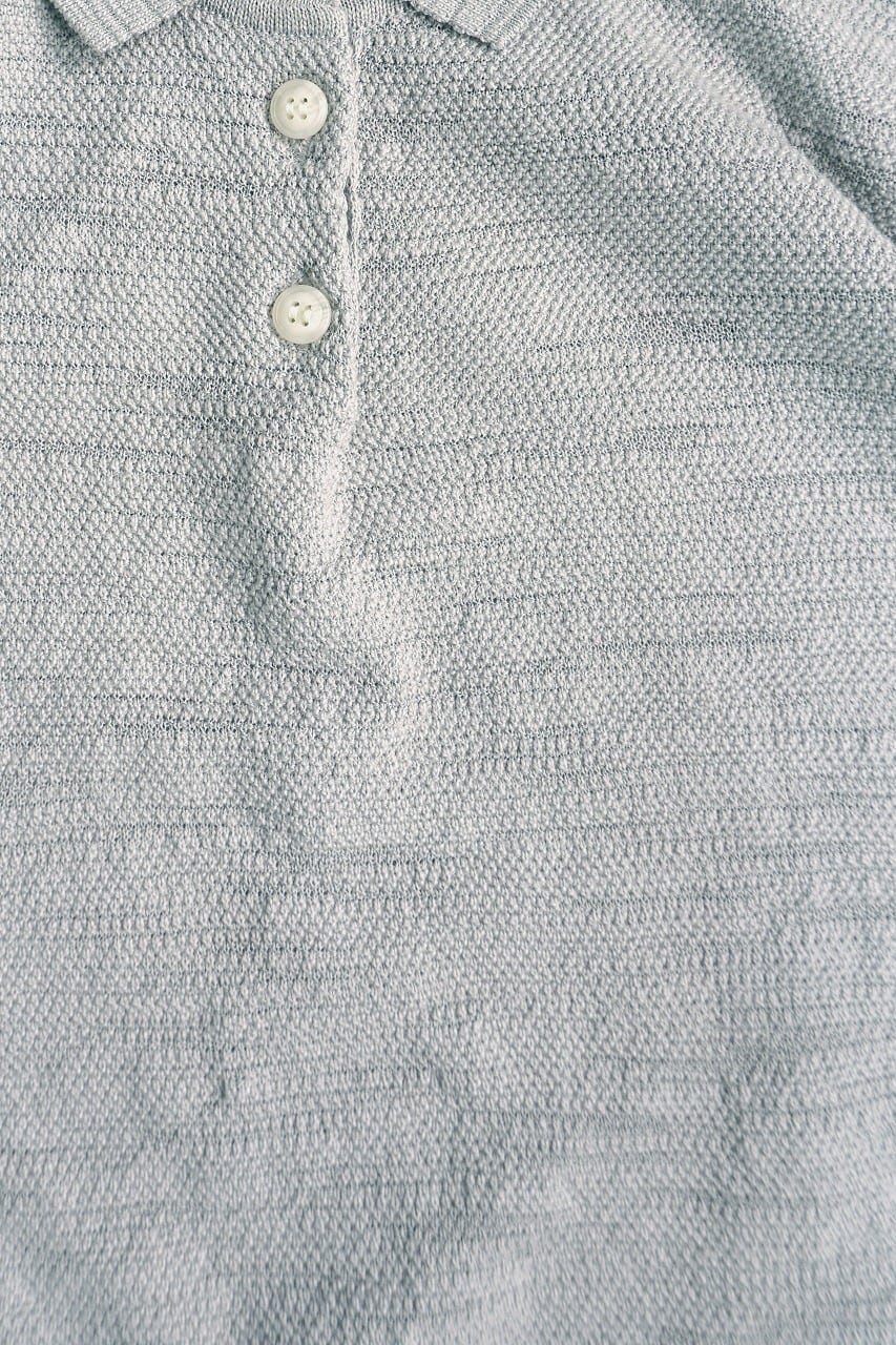 OG Slub Moss Stitch Polo S/S