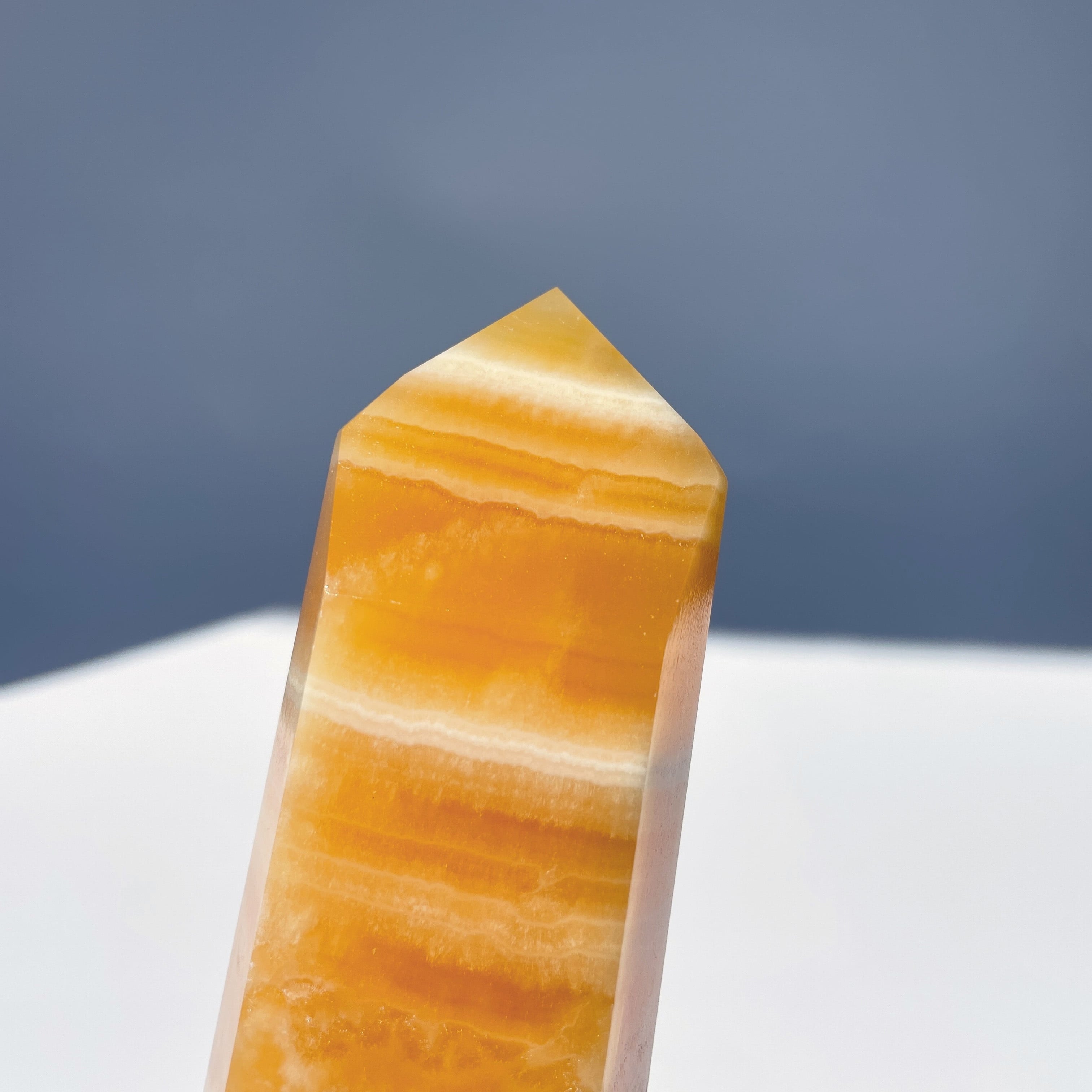 オレンジカルサイト タワー型06◇ Orange Calcite ◇天然石・鉱物