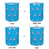Round Laundry Basket Blue 4373