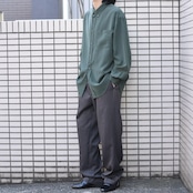 Geoffrey Beene 杢調 drape silhouette gray slacks