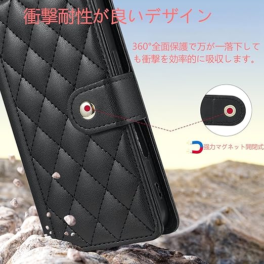 対応AQUOS Wish 5 ケース 手帳型 【Vokpok】おしゃれ高級PUレザーと