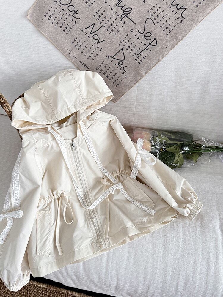 ガーリー リボン パーカー 90-140 | Mimimin