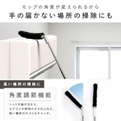 レック 激落ちくん 高密度ブラシ トレループ Premium (ハンディ伸縮タイプ ・ グレー) 最長約93cm くり返し使える ホコリ取り/ケースに通すとモップがキレイに/スライドケースでホコリをまとめて捨てられる