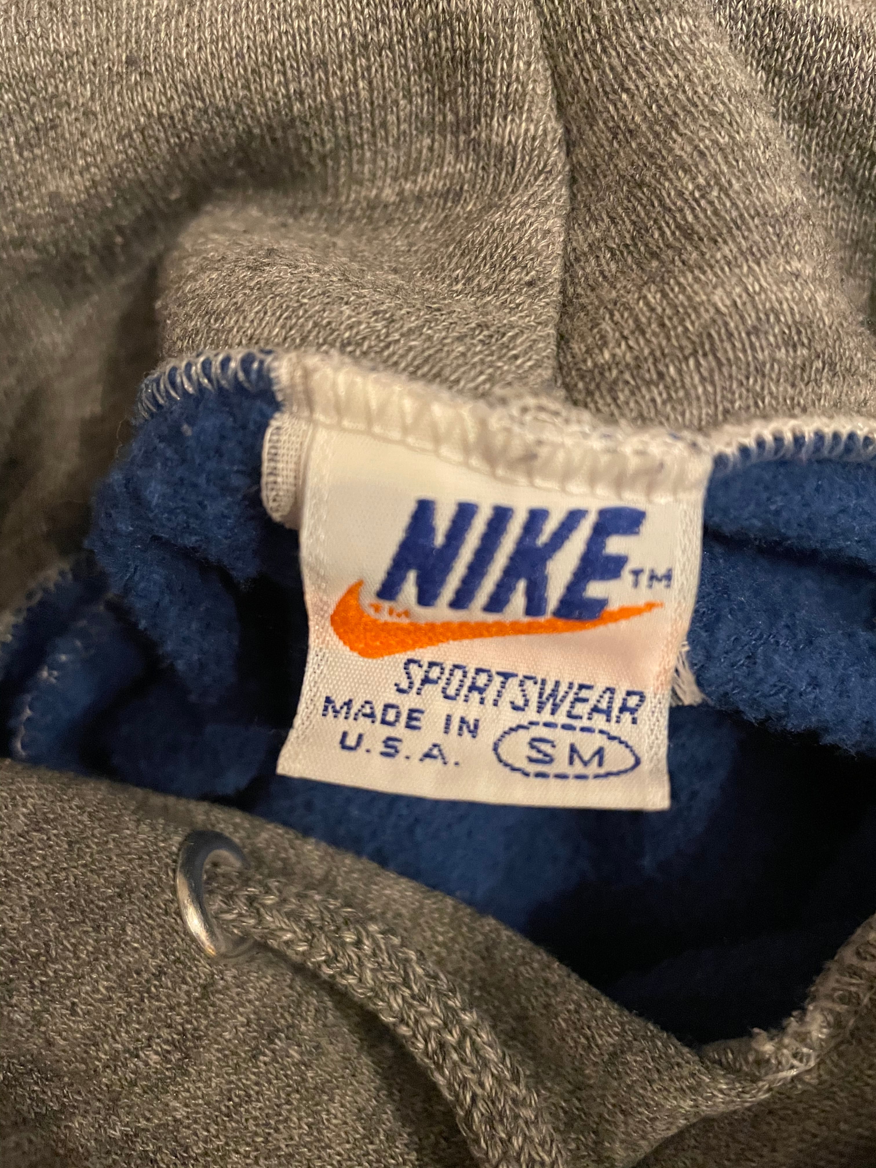 70年代 vintage NIKE ナイキ ツートン スウェット パーカー オレンジ ...