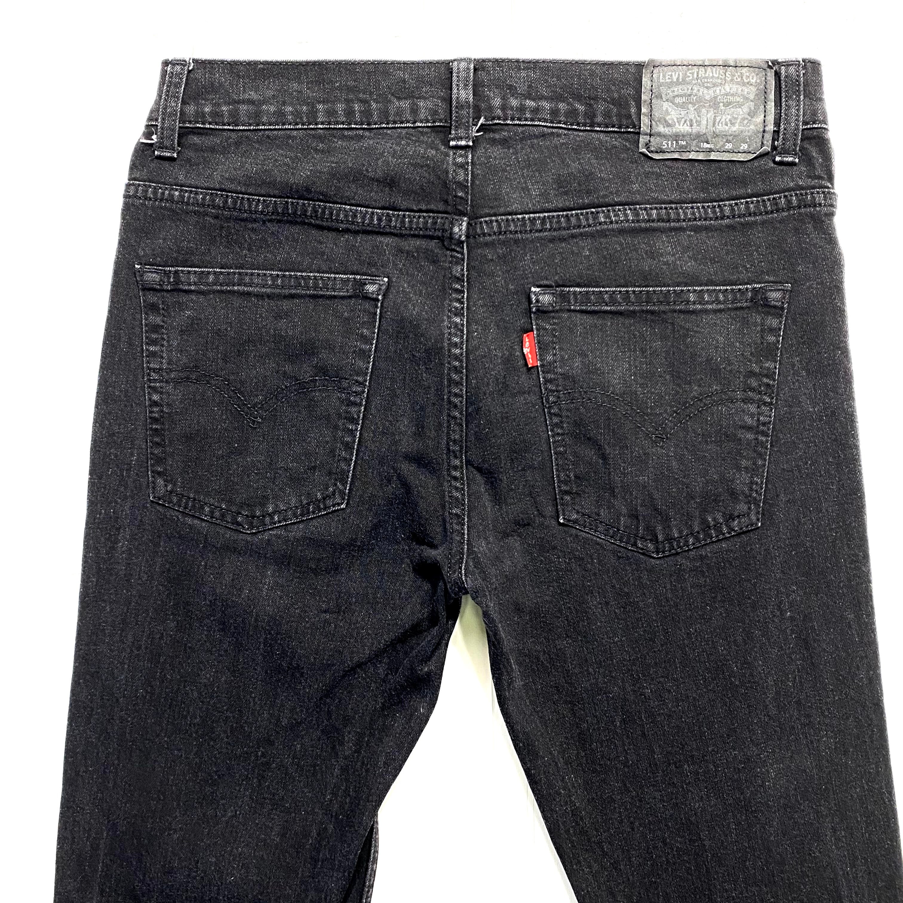 Levi's リーバイス 511 スリム ブラックデニムパンツ ジーンズ スキニー メンズW29 黒 古着【デニムパンツ】【AL20】 | cave  古着屋【公式】古着通販サイト