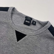 BOSS ヒューゴボス SLIM FIT 長袖シャツ トレーナー M/グレー メンズ