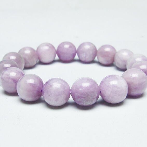 クンツァイト ブレスレット 13mm ミルキークンツァイト ブレス 一点物 メール便可 [M便 1/10] 111-46432