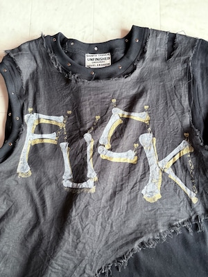 UNFINISHEDレイヤードダメージTシャツ26042