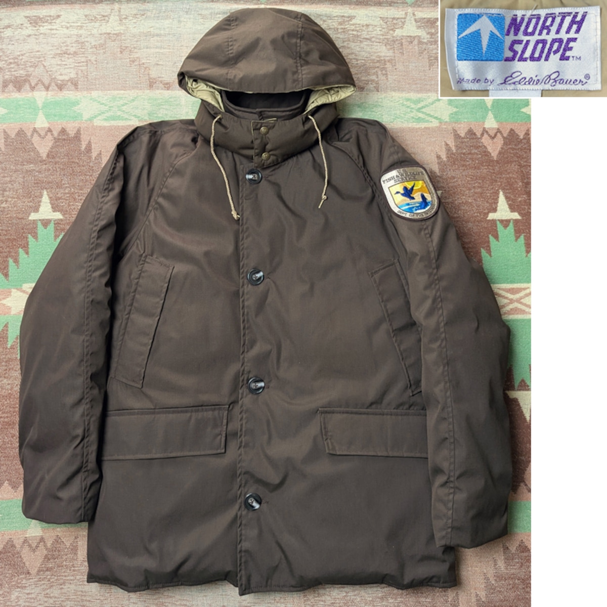 80s NORTH SLOPE by Eddie Bauer Down Jacket (L) DEAD-STOCK | Wonder 