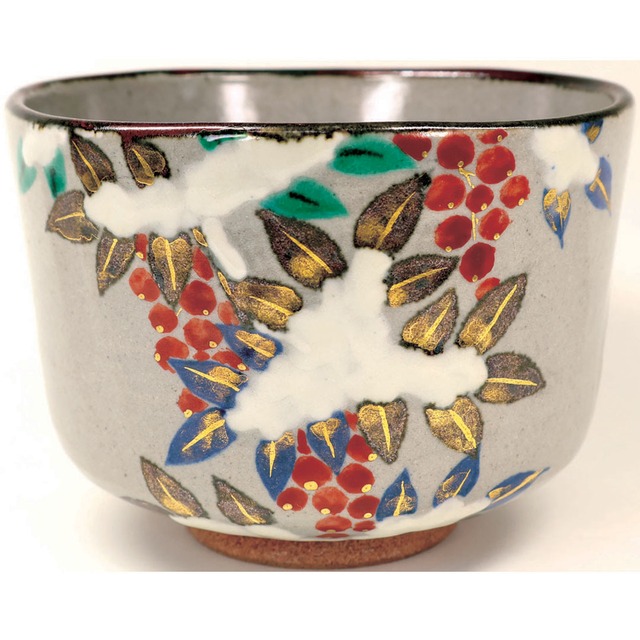 永楽即全 作　乾山 南天茶碗　鵬雲斎宗匠 箱書付