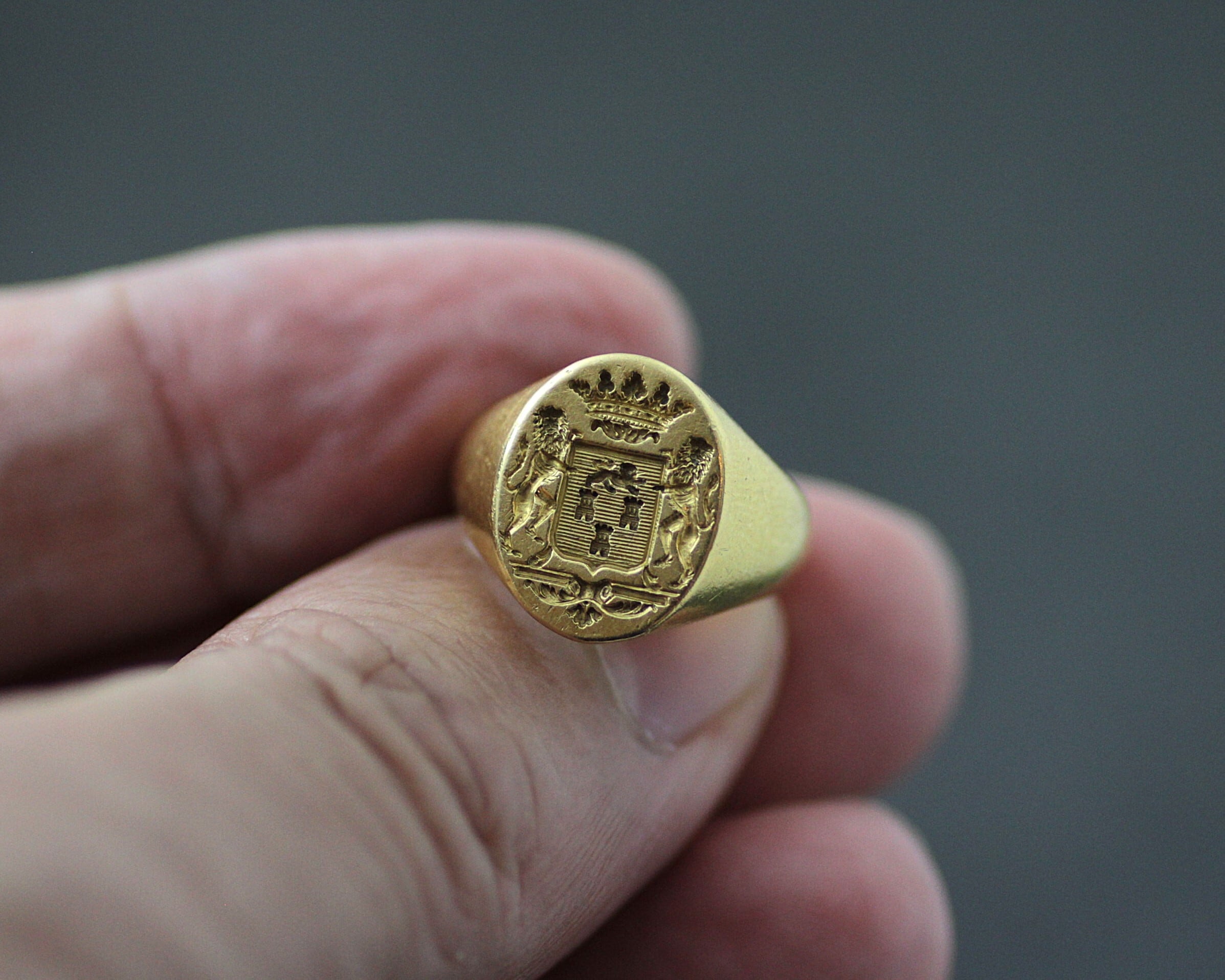 Cort of Arms,Gold Intaglo Ring コート オブ アームズ ゴールド