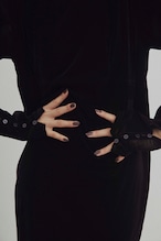 DU250725 Velours Back Open One Piece 【残り6点】