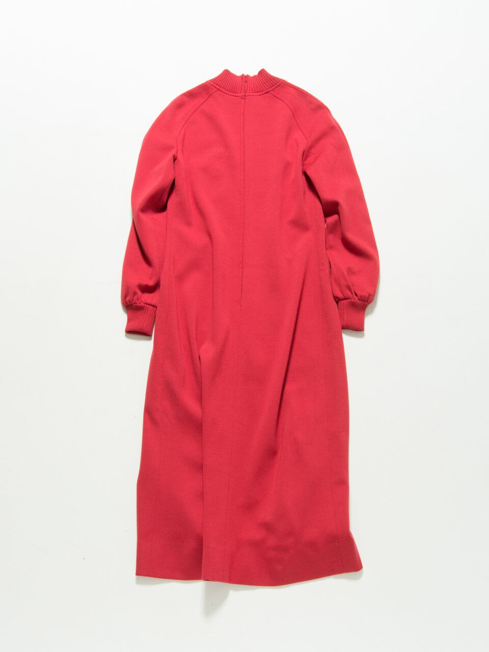 【Made in France】high neck wool jersey dress（フランス製ハイネックジャージードレス）1c
