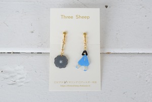 Three Sheep　女の子イヤリング＆ピアス